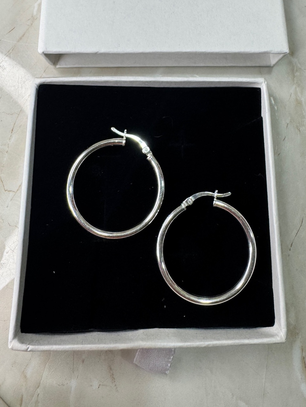 925 Sterling Silver Hoop Earrings - Women's Jewelry